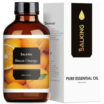 Abbildung von SALKING Süße Orangeöl 120ml, 100% Reine Natürliche Orange ätherisches öl für Aroma Diffuser, Aromatherapie Duftöl Duftlampen Luftbefeuchter, Massage, Kerzenherstellung, Geschenke Frauen