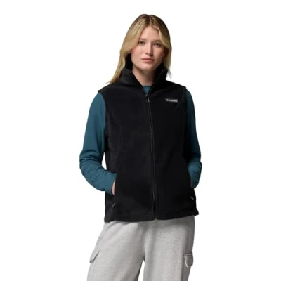 Abbildung von Columbia Damen Benton Springs Vest Fleece Weste, Schwarz, XXL