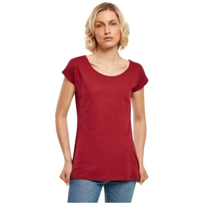 Abbildung von Build Your Brand Rundhalsshirt Ladies&#039; Wide Neck Tee Rundhalsausschnitt