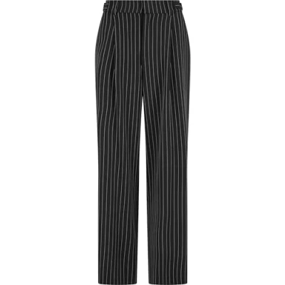 Abbildung von Urban Classics Stripe WIDE LEG Stoffhose, Damen, Größe: XXL, Darkgrey white
