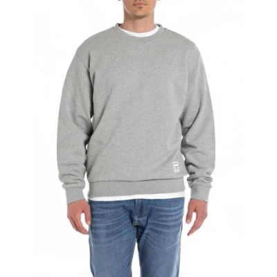 Abbildung von Replay Sweatshirt, Herren, Größe: Small, Light grey/melange