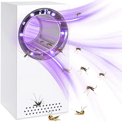 Abbildung von Elektrisch Fliegenfalle, Insektenvernichter Mückenfalle Tragbare UV Fliegenfalle Mückenschutz Stumm USB Mückenlampe Moskitoschutz Insektenfalle für Haus Aussen Camping Garten bubbacare