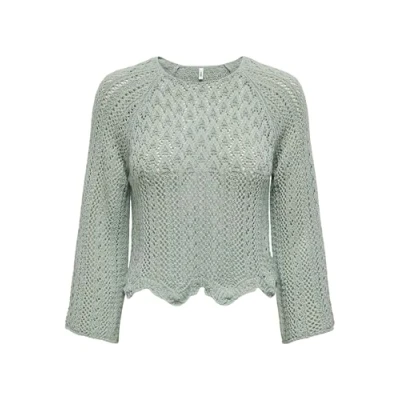 Abbildung von ONLY NOLA LIFE 3/4 Strickpullover, Damen, Größe: Large, Jadeite