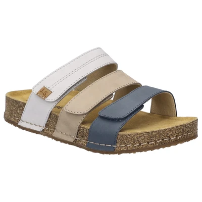 Abbildung von Josef Seibel Hannah 03 Pantolette flach, Damen, Größe: 36, Azur multi Schuhe