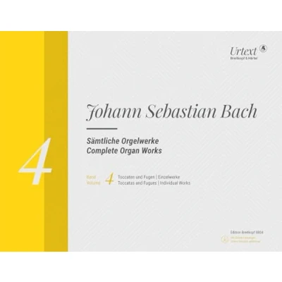 Abbildung von Sämtliche Orgelwerke in 10 Bänden (Neuausgabe) Breitkopf Urtext Band 4: Toccaten und Fugen / Einzelwerke (EB 8804): Neuausgabe Bd.