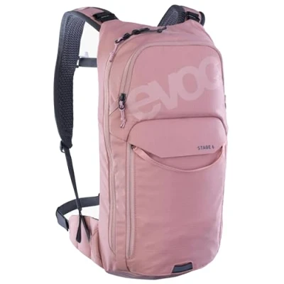 Abbildung von EVOC STAGE 6 + HYDRATION BLADDER 2, Backpack (verstellbare Schultergurte durch BRACE LINK, AIR FLOW CONTACT SYSTEM, inkl. 2l Trinkblase und Werkzeugfach, One Size), Dusty Pink