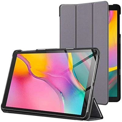 Abbildung von ebestStar Hülle für Samsung Galaxy Tab A 10.1 2019 T510 T515, Slim Smart Cover (Ultra Dünn), Schutzhülle Etui, Ständer Case Cover, Grau