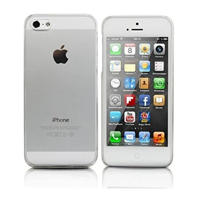 Abbildung von wortek Hülle für iPhone 5S 5 SE, getyourcase Handyhülle SE Crystal Clear Ultra Dünn Durchsichtige Silikon Schutzhülle TPU Case 5/iPhone 5S/SE (Transparent)