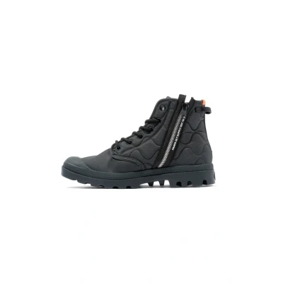 Abbildung von Palladium Pampa Requilted Schnürstiefelette, Größe: 36, Black Schuhe
