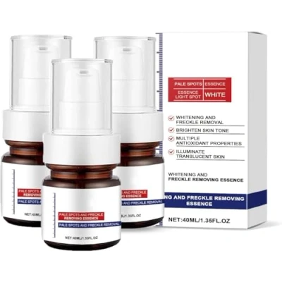 Abbildung von Whitening and Freckle Removing Essence, Anti Spot Serum for Face, Vitamin C Dark Correcting Blemish Serum, Magic Cream (3 PCS)