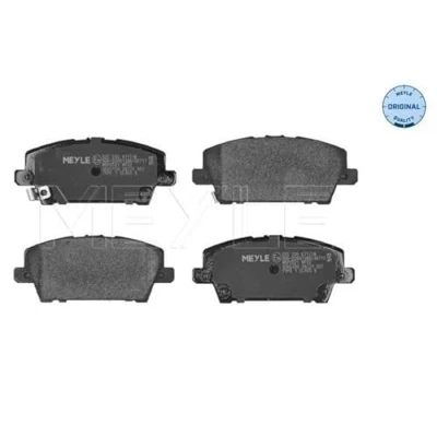 Abbildung von MEYLE 025 240 8717/W Bremsbelagsatz ORIGINAL Quality Vorderachse mit akustischer Verschleißwarnung Anti Quietsch Blech HONDA: CIVIC 8 Hatchback