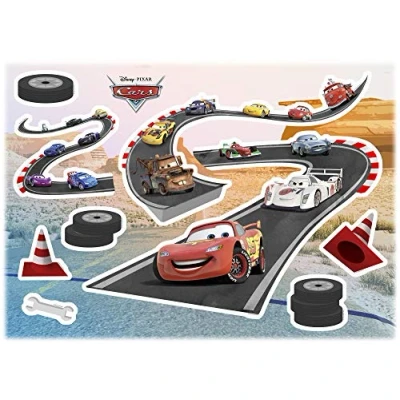 Abbildung von Komar Wandtattoo &quot;Cars Track&quot;, (9 St.), 50x70 cm (Breite x Höhe), selbstklebendes