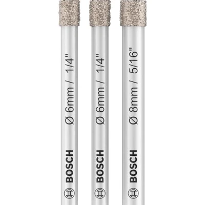 Abbildung von Bosch Zubehör 2607011626 Diamantbohrer 6 mm, 8 mm Gesamtlänge 66 1 Satz