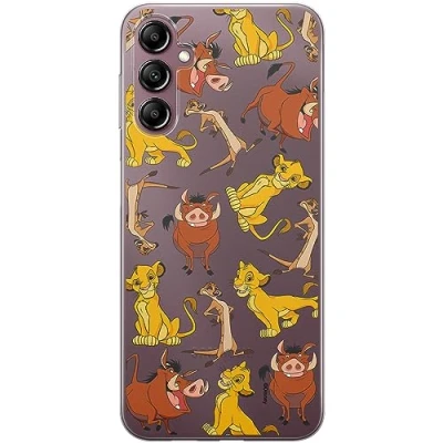 Abbildung von ERT GROUP Handyhülle für Samsung A14 4G/5G Original und offiziell Lizenziertes Disney Muster Simba &amp; Friends 010 optimal an die Form des Handy angepasst, teilweise transparent