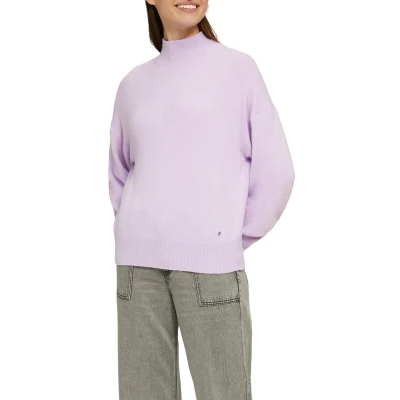 Abbildung von s.Oliver MIT Stehkragen Strickpullover, Damen, Größe: 38, Lavendel