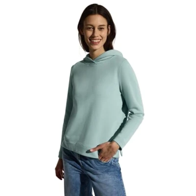 Abbildung von CECIL Damen B303218 Basic Hoodie, cool salvia Green, XS