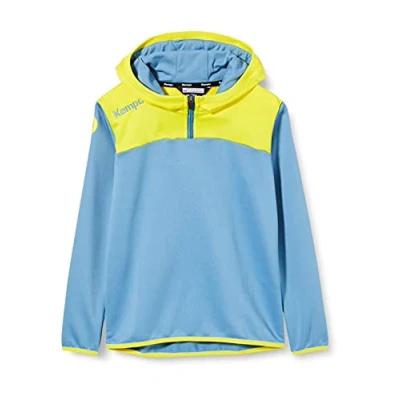 Abbildung von Kempa Herren Emotion 2.0 Quarter Zip Hoodie, Dove blau/limonengelb, XL
