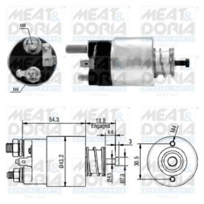 Abbildung von Magnetschalter, Starter MEAT &amp; DORIA 46135