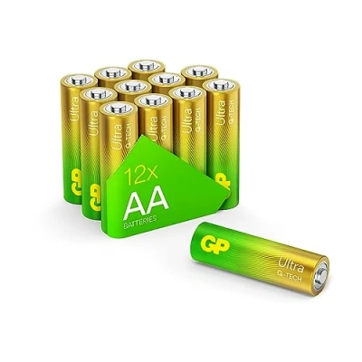 Abbildung von GP Ultra Alkaline Batterien AA, Longlife, 1,5V, Mignon Batterien, LR06, 12 Stück Vorratspack, Die Neue G TECH Technologie