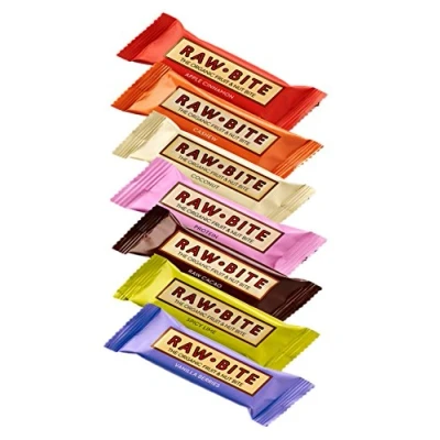 Abbildung von RAW BITE Vanille Beeren Power Riegel Bio und Vegan, 12 x 50g