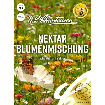 Abbildung von Nektar Blumenmischung, N.L. Chrestensen Blumensamen Mischung, Saatgut insektenfreundlich, Sommerblumen, Blumen Samen, Blumenwiese für Schmetterlinge