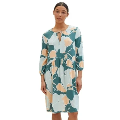 Abbildung von TOM Tailor Freizeitkleid, Damen, Größe: 40, Abstract flower print