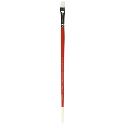 Abbildung von Winsor &amp; Newton 5418006 University Künstler Flachpinsel Nr.6 für Ölfarbe, Acrylfarbe und Aquarellfarbe