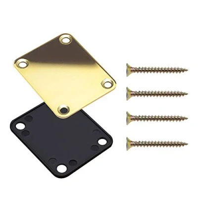Abbildung von YINETTECH E Gitarren Golden Halsplatte Schrauben Rückseite Für Gitarre Bass Ersatzteil mit Befestigungsschrauben