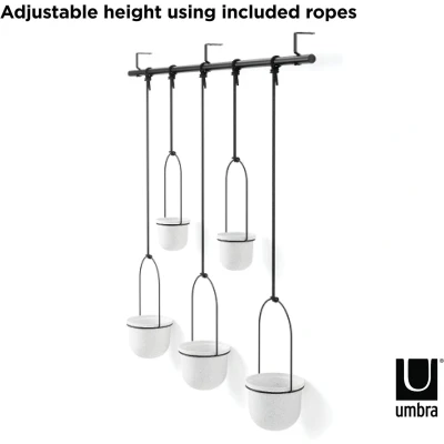 Abbildung von Umbra Blumentopf Triflora 5 Hängeblumentopf Weiß