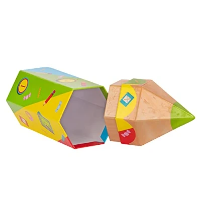 Abbildung von Idena 30263 Geschenkbox Schulanfang, ABC, Mitbringsel, 1. Schultag, Einschulung, Geschenkschachtel