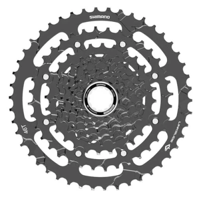 Abbildung von SHIMANO Unisex Adult Zahnkr Kass. Cues CS LG400 9 Fahrradkassette, Silber, Fach