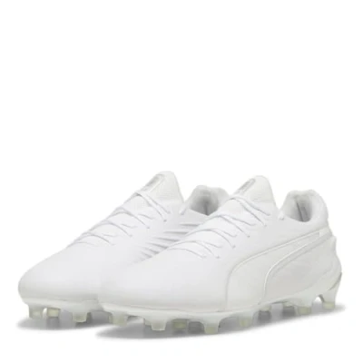 Abbildung von Puma KING Ultimate FG/AG Fußballschuh Nocken White silver, Herren, Größe: 43, silver Schuhe