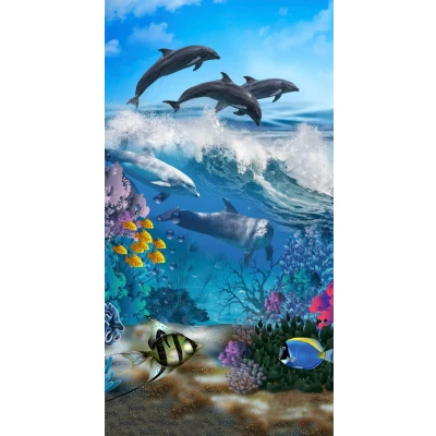 Abbildung von good morning Strandtuch &quot;Andre&quot;, (1 St.), mit Delfinen Motiv, trocknet schnell, Kinder