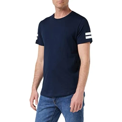 Abbildung von Jack &amp; Jones Jcoboro CREW NECK SLIM FIT Tshirt print Navy blazer, Herren, Größe: Medium, blazer