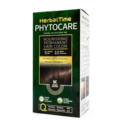 Abbildung von Permanente Haarfarbe PHYTOCARE, 20 Nuancen (5C Goldbraun)