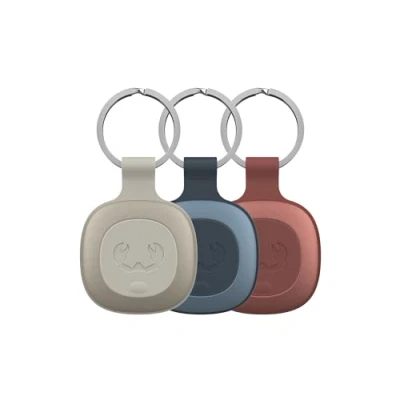 Abbildung von Fresh &#039;n Rebel Smart Finder Funktioniert mit Apple Wo Ist? (IOS), Schlüsselfinder Lautsprecher, Tag, IP67 Staub und wasserdicht, (Silky Sand, Dive Blue, Safari Red, 3 Pack)