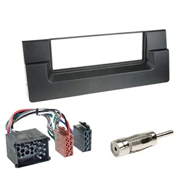 Abbildung von 1 Din Radio Einbauset Blende Radioanschlusskabel Antennenadapter für BMW 5er E39 Touring 1996 2000
