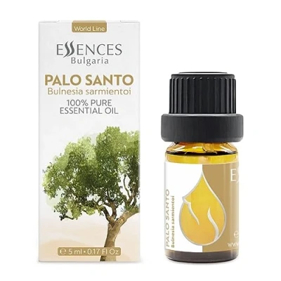 Abbildung von Essences Bulgaria Palo Santo Ätherisches Öl 5ml Bulnesia sarmientoi 100% Naturrein Unverdünnt Therapeutischer Grad Aromatherapie Kosmetik Tierversuchsfrei Gentechnikfrei Vegan