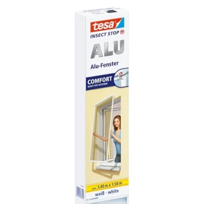 Abbildung von 2 x tesa Fliegengitter Insect Stop ALU Comfort Fenster 1,50x1,50m