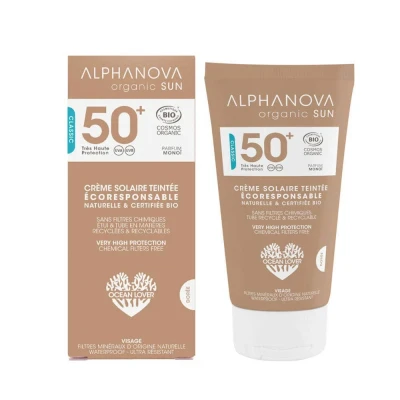 Abbildung von Alphanova Sun Sonnengefärbte Tagescreme klassisch vegan SPF50+ (50 Gramm)