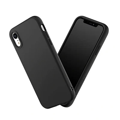 Abbildung von RHINOSHIELD Case kompatibel mit [iPhone XR] SolidSuit Stoßdämpfende &amp; schlanke Schutzhülle Premium Finish 3.5 Meter Fallschutz Austauschbare Kamera Ringe Klassik Schwarz