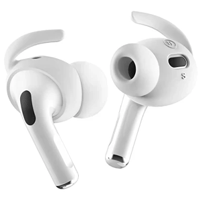 Abbildung von elago [4 Paar] Ohrabdeckungen Kompatibel mit AirPods Pro 2. Generation (2022) Bequemer und Sicherer Sitz, Verbesserte Klangqualität, (Weiß)