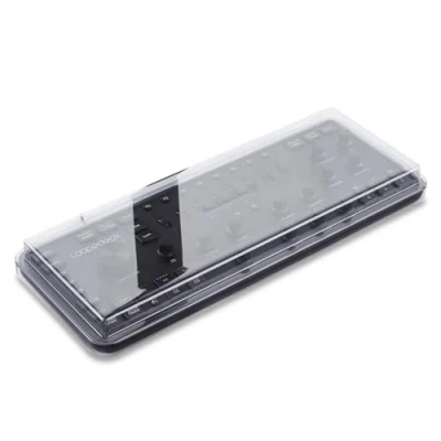Abbildung von Decksaver LE Cover für Loupedeck+ Strapazierfähige Polycarbonat Hülle in geräucherter, klarer Farbe, hergestellt Großbritannien
