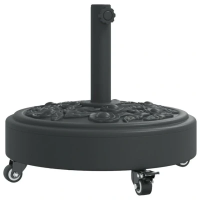 Abbildung von vidaXL Schirmhalter Sonnenschirmständer mit Rollen für Ø38/48 mm Mast 27 kg Rund, 1 tlg.