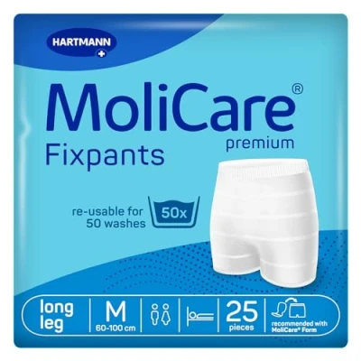 Abbildung von MoliCare Premium Fixpants: waschbare Inkontinenz Fixierhosen, passend für Form und Form, M, 8x25 Stück