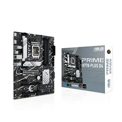 Abbildung von ASUS PRIME H770 PLUS D4 Gaming Mainboard Sockel Intel LGA 1700 (Intel H770, ATX, DDR4 Speicher, 3x PCIe 4.0 M.2, Thunderbolt 4, Aura Sync)