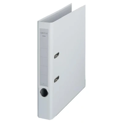 Abbildung von Centra Standard Ordner (grauappe RC, mit PP Folie kaschiert, A4, 5,2 cm Rückenbreite, Chromos) weiß, 25 Stück