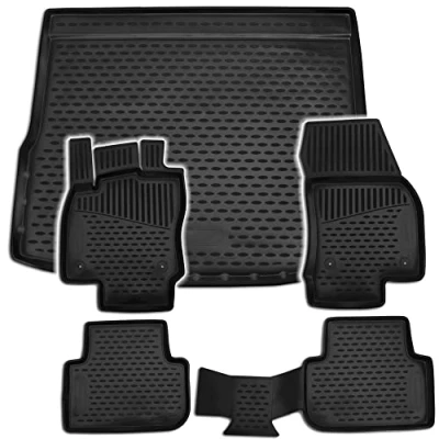 Abbildung von AD Tuning *TM30022+FM21007 Gummi Fußmatten + Kofferraumwanne im Set