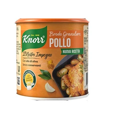 Abbildung von 3x Knorr Brodo Granulare Pollo granulierte Hühnerbrühe 150g Geschmack für Ihre Gerichte Gluten frei laktosefrei 100% Italienische Brühe