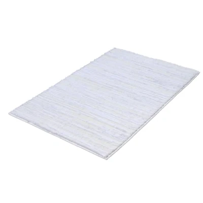 Abbildung von Kleine Wolke Badematte &quot;Glow&quot;, Höhe 14 mm, rutschhemmend beschichtet, fußbodenheizungsgeeignet, Badteppich, Uni Farben, Streifen Struktur, Hoch Tief Effekt
